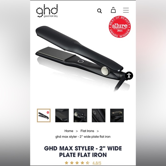 ghd Other - Ghd max professional performance 2” styler